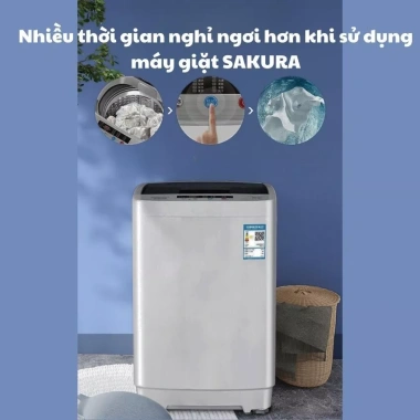 Máy giặt mini Sakura 3.5kg tự động cửa trên kháng khuẩn - Giá ưu đãi 2.2 triệu