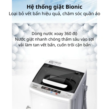 Máy giặt mini Sakura 3.5kg tự động cửa trên kháng khuẩn - Giá ưu đãi 2.2 triệu