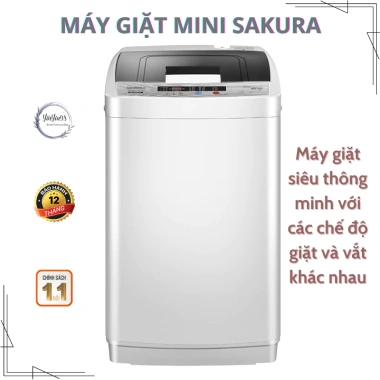 Máy giặt MINI Sakura tự động khử khuẩn UV, tiết kiệm điện, 2,255,000₫ - YinYin98
