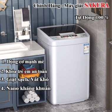 Máy giặt MINI Sakura tự động khử khuẩn UV, tiết kiệm điện, 2,255,000₫ - YinYin98