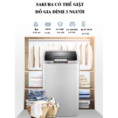 Máy giặt MINI Sakura tự động khử khuẩn UV, tiết kiệm điện, 2,255,000₫ - YinYin98