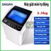 Máy giặt mini tự động 3-6kg - Giặt đồ trẻ em, sinh viên, gia đình, 2,249,000đ 2