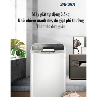 Máy giặt mini tự động 3-6kg - Giặt đồ trẻ em, sinh viên, gia đình, 2,249,000đ