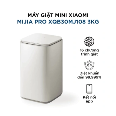Máy giặt mini Xiaomi Mijia Pro 3kg – Giặt nhiệt nước nóng, diệt khuẩn, giá 4.79 triệu