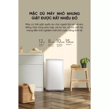 Máy giặt mini Xiaomi Mijia Pro 3kg – Giặt nhiệt nước nóng, diệt khuẩn, giá 4.79 triệu