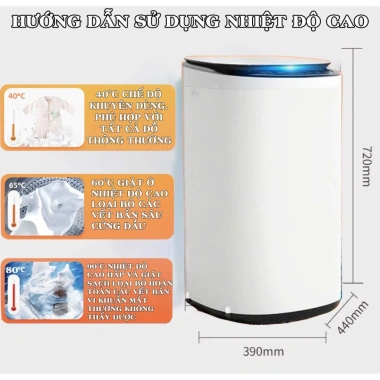 Máy giặt nước nóng AKITA cao cấp 95C Giặt Vắt Sấy Bảo hành 6 năm Giá 3,8 triệu 2