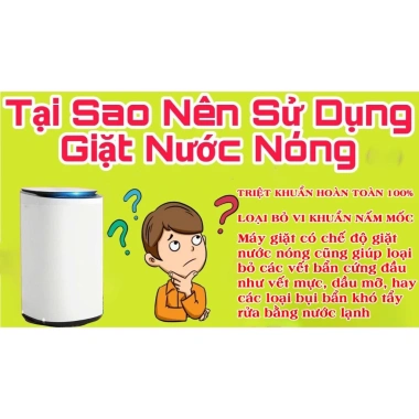 Máy giặt nước nóng AKITA cao cấp 95C Giặt Vắt Sấy Bảo hành 6 năm Giá 3,8 triệu 5