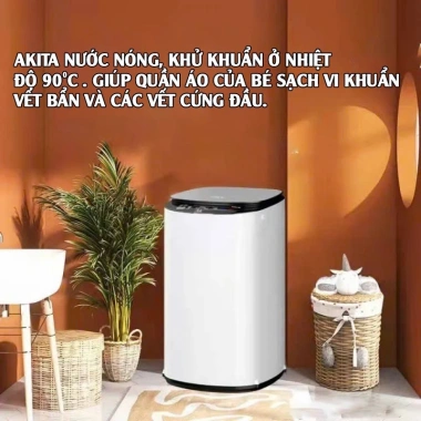 Máy giặt nước nóng AKITA cao cấp 95C Giặt Vắt Sấy Bảo hành 6 năm Giá 3,8 triệu 6