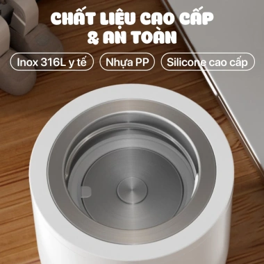 Máy hâm sữa mini cầm tay cao cấp M3-04/T1-01 TopGiaKids, kèm 4 cổ nối, chỉ 829k 6