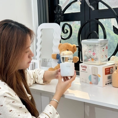 Máy hâm sữa mini cầm tay cao cấp M3-04/T1-01 TopGiaKids, kèm 4 cổ nối, chỉ 829k 9