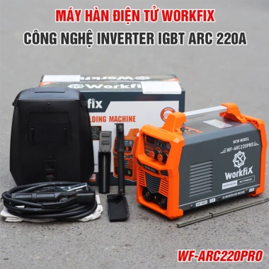 Máy hàn điện WORKFIX WF-ARC220PRO 20-220A 6.1KVA - Hàn que 1.6~4.0, 1.449.000 VND 2 Máy hàn điện WORKFIX WF-ARC220PRO 20-220A 6.1KVA - Hàn que 1.6~4.0, 1.449.000 VND 2