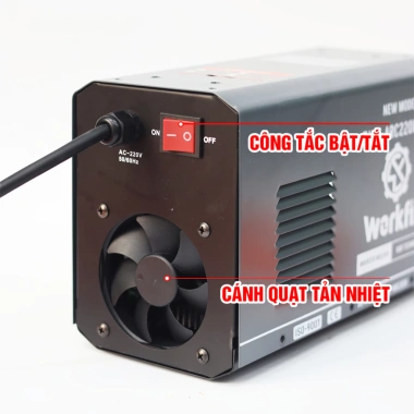 Máy hàn điện WORKFIX WF-ARC220PRO 20-220A 6.1KVA - Hàn que 1.6~4.0, 1.449.000 VND 8 Máy hàn điện WORKFIX WF-ARC220PRO 20-220A 6.1KVA - Hàn que 1.6~4.0, 1.449.000 VND 8