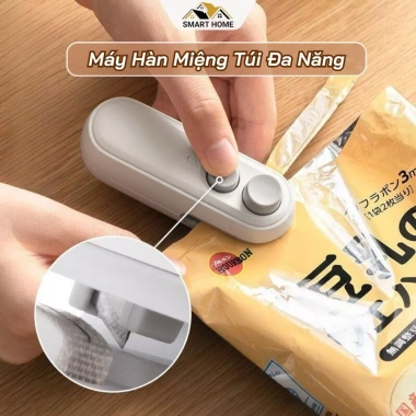 Máy hàn miệng túi mini cầm tay, dao cắt, sạc pin, đáy nam châm, MH01 - 68.000₫