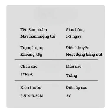 Máy hàn miệng túi mini cầm tay, dao cắt, sạc pin, đáy nam châm, MH01 - 68.000₫ 2
