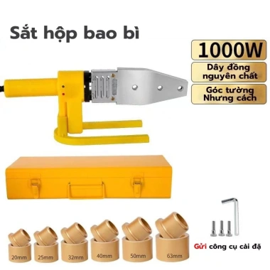 Máy hàn ống nhiệt PPR 20-63mm 3 lỗ 6 đầu 1.000W - Giá 55.000đ, chất lượng bền