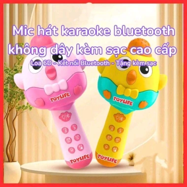 Máy hát trẻ em micro gà con Karaoke di động cho bé, giảm giá 175k
