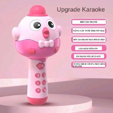Máy hát trẻ em micro gà con Karaoke di động cho bé, giảm giá 175k