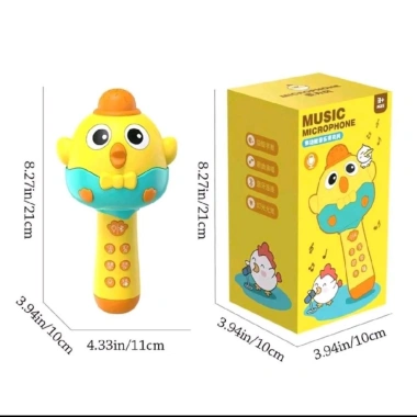 Máy hát trẻ em micro gà con Karaoke di động cho bé, giảm giá 175k