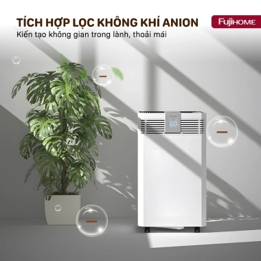 Máy hút ẩm 60L/ngày FUJIHOME UV + Wi‑Fi, lọc không khí, công nghiệp 120m2, đa năng phòng ngủ - Giá 5,219,000₫
