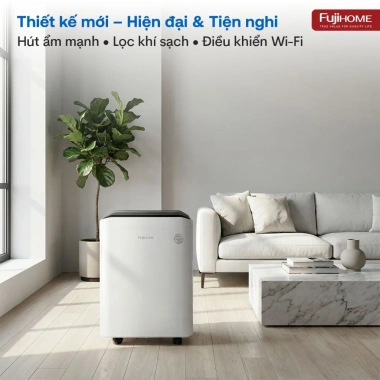 Máy hút ẩm block 35L nhập khẩu FUJIHOME DH35W-HEPA - 35 lít/ngày, lọc không khí bụi mịn, giảm giá 22% 3
