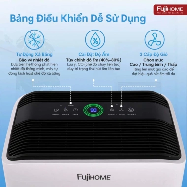 Máy hút ẩm block 35L nhập khẩu FUJIHOME DH35W-HEPA - 35 lít/ngày, lọc không khí bụi mịn, giảm giá 22% 4