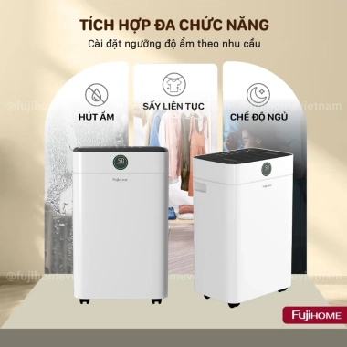 Máy hút ẩm Fujihome DH18W-HEPA dưới 30m2 có WiFi, lọc HEPA, BH 2 năm - 4.9 triệu 3