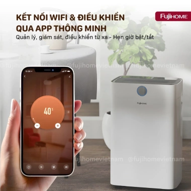 Máy hút ẩm Fujihome DH18W-HEPA dưới 30m2 có WiFi, lọc HEPA, BH 2 năm - 4.9 triệu 4