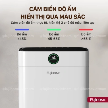 Máy hút ẩm Fujihome DH18W-HEPA dưới 30m2 có WiFi, lọc HEPA, BH 2 năm - 4.9 triệu 5