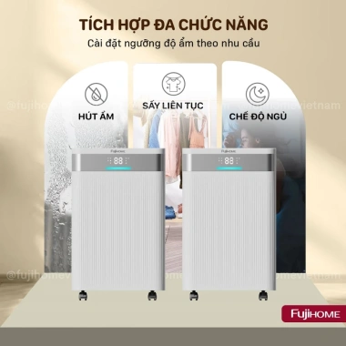 Máy hút ẩm Fujihome DH20NW-HEPA 20L/ngày dưới 50m2 WiFi, HEPA lọc khí, bảo hành 2 năm – Giá 4,900,000₫ 4