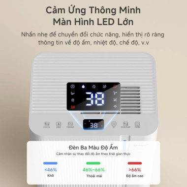 Máy hút ẩm LiteDry C8 Simplus 20L/ngày, bình 4.5L, lọc ion âm 7 triệu, giá 5.499.000 VND