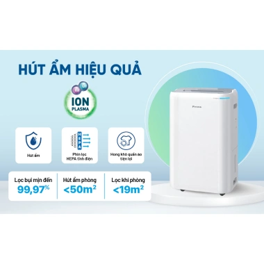 Máy hút ẩm lọc không khí Daikin JPF12AV2 50m2 sấy quần áo, tạo ion, BH 1 năm - Giá 9,8 triệu