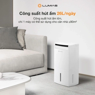 Máy hút ẩm Lumias D6E 12-60L, BH 18 tháng, tự dừng khi đầy, lọc ion bạc, giảm 21% 7 Máy hút ẩm Lumias D6E 12-60L, BH 18 tháng, tự dừng khi đầy, lọc ion bạc, giảm 21% 7