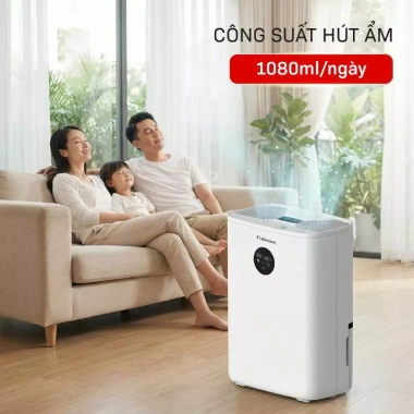 Máy hút ẩm mini Fujihome DHP05-MINI 1.080ml/ngày, lọc không khí Ion UV khử khuẩn - khách, ngủ, tủ quần áo 2
