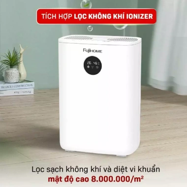 Máy hút ẩm mini Fujihome DHP05-MINI 1.080ml/ngày, lọc không khí Ion UV khử khuẩn - khách, ngủ, tủ quần áo 3