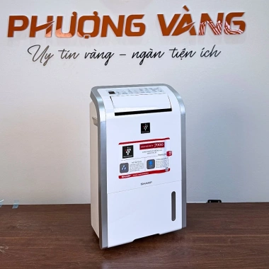 Máy hút ẩm Sharp DW-D20A-W 20L/ngày, ion, 50m2, xuất VAT, BH 12 tháng - 5.200.000