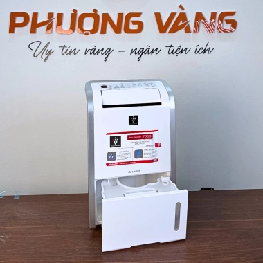 Máy hút ẩm Sharp DW-D20A-W 20L/ngày, ion, 50m2, xuất VAT, BH 12 tháng - 5.200.000