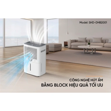 Máy Hút Ẩm Sunhouse SHD-DHB2.001 20L/Ngày 35m² Bảo Hành 12-36 Tháng 4,365,000 VND 4