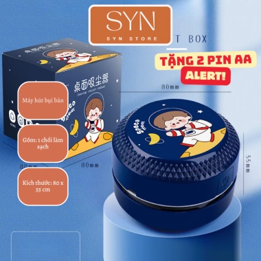 Máy hút bụi bàn mini văn phòng, bàn làm việc, bàn phím - Tặng pin, chỉ 80.000đ 2