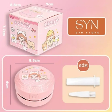 Máy hút bụi bàn mini văn phòng, bàn làm việc, bàn phím - Tặng pin, chỉ 80.000đ 4