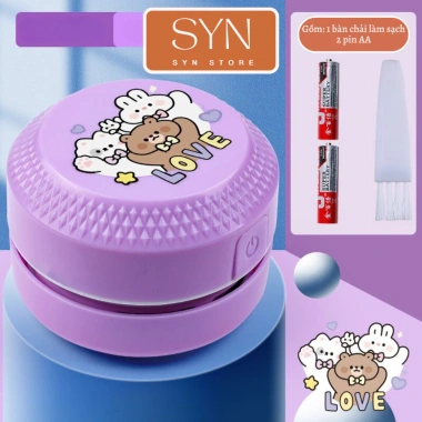 Máy hút bụi bàn mini văn phòng, bàn làm việc, bàn phím - Tặng pin, chỉ 80.000đ 8