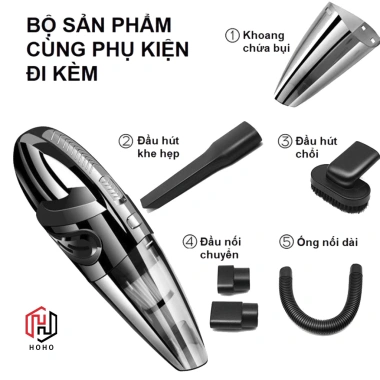 Máy hút bụi cầm tay 5in1 18.000PA không dây mạnh cho giường, nệm, sofa, ô tô giá 239.000 4