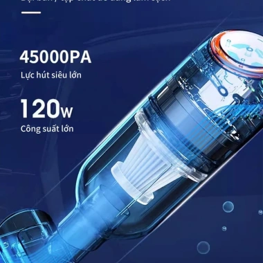 Máy hút bụi cầm tay AIODIY mini không dây 45.000PA siêu mạnh giá 374.892₫ 4