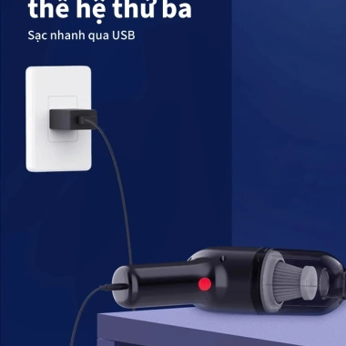 Máy hút bụi cầm tay AIODIY mini không dây 45.000PA siêu mạnh giá 374.892₫ 9