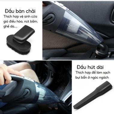 Máy Hút Bụi Cầm Tay Công Suất Lớn Mini Không Dây Đa Năng, Nhỏ Gọn Dùng Cho Ô Tô và Gia Đình - Giá Tốt 268k