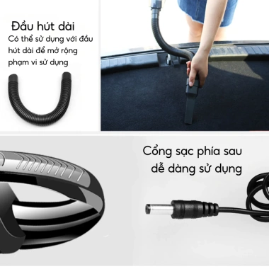 Máy Hút Bụi Cầm Tay Công Suất Lớn Mini Không Dây Đa Năng, Nhỏ Gọn Dùng Cho Ô Tô và Gia Đình - Giá Tốt 268k