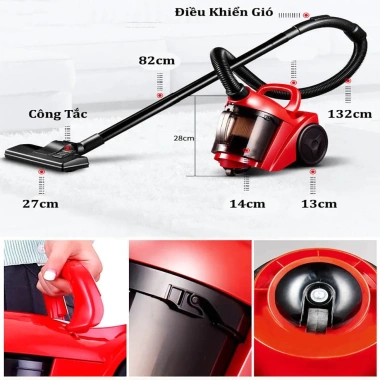 Máy hút bụi cầm tay đa năng – Hút bụi mịn, lông thú, tóc, Siêu sạch, Giá 689.000đ 3
