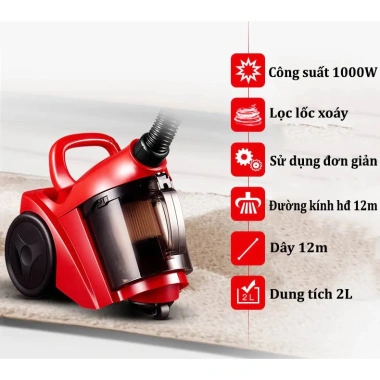 Máy hút bụi cầm tay đa năng – Hút bụi mịn, lông thú, tóc, Siêu sạch, Giá 689.000đ 4