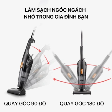 Máy hút bụi cầm tay Deerma DX115C 15.000Pa 600W - 3 đầu đa năng, bảo hành 12 tháng, 499k 6