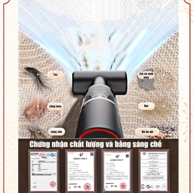 Máy hút bụi cầm tay Dodoto 20.000Pa không dây, bảo hành 24 tháng - Giá 470.000₫