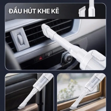 Máy hút bụi cầm tay Dodoto DS-25 - Động cơ không chổi than, lực hút 30.000Pa, bảo hành 24 tháng, 1,3 triệu